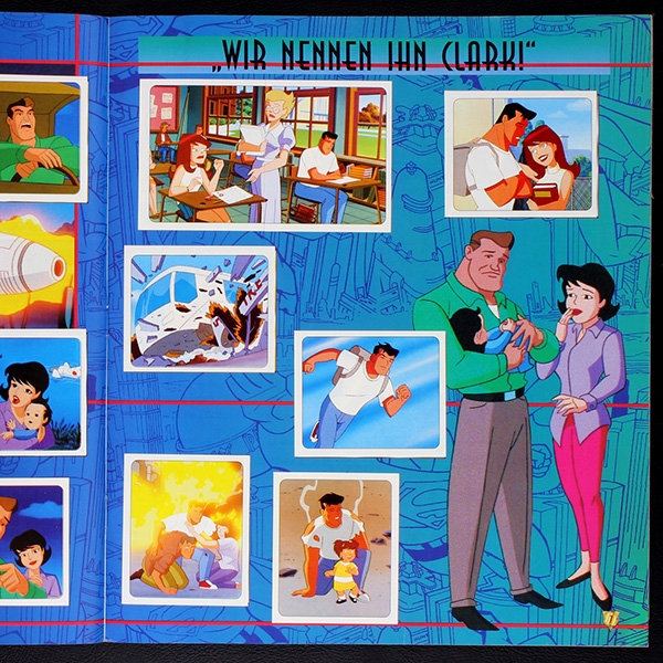 Superman Panini sticker album complete