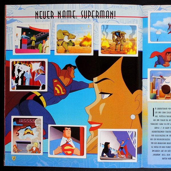 Superman Panini sticker album complete