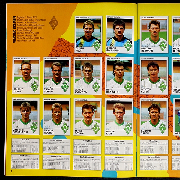 Fußball 90 Panini sticker album complete