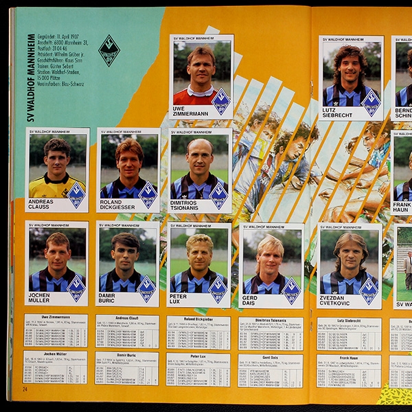 Fußball 90 Panini sticker album complete