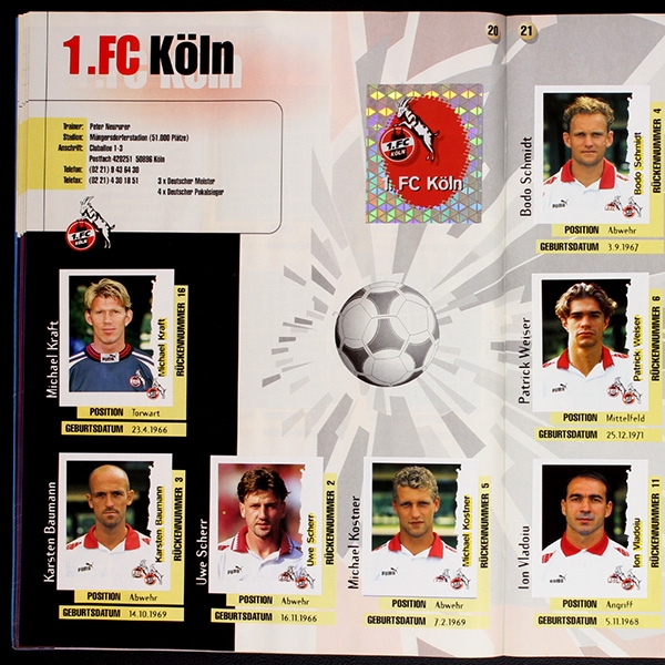 Fußball 96 Endphase Panini Sticker Album komplett