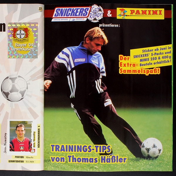 Fußball 96 Endphase Panini Sticker Album komplett
