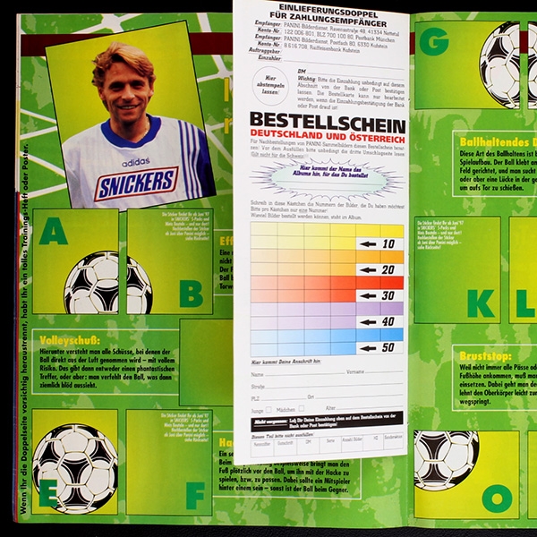 Fußball 96 Endphase Panini Sticker Album komplett