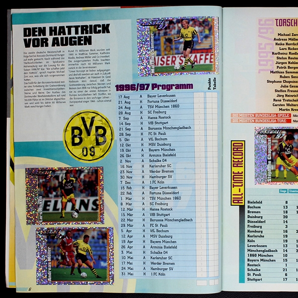 Fußball 1997 Panini sticker album complete