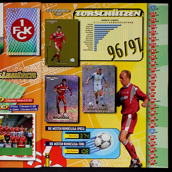Fußball 98 Panini sticker album complete
