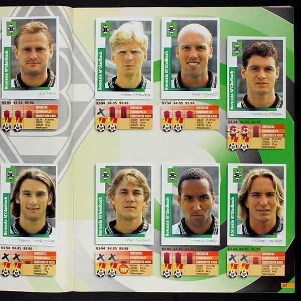 Fußball 96 Panini Sticker Album komplett