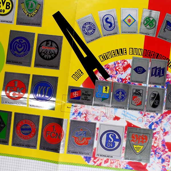 Fußball 92 Panini sticker album complete