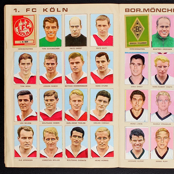 Fußball 1965 Sicker Sticker Album teilgefüllt -15