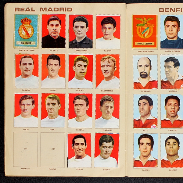 Fußball 1965 Sicker Sticker Album teilgefüllt -15