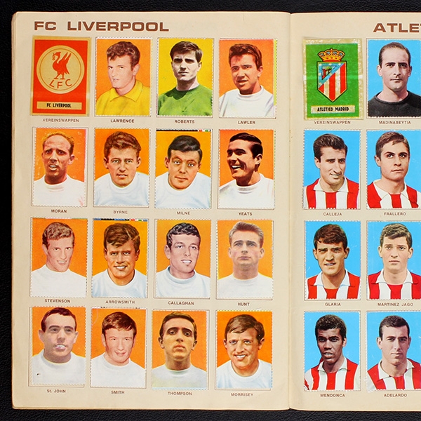 Fußball 1965 Sicker Sticker Album teilgefüllt -15