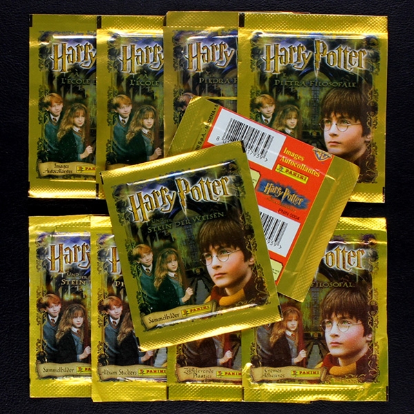 Harry Potter Stein der Weisen Panini 10 Sticker Tüten
