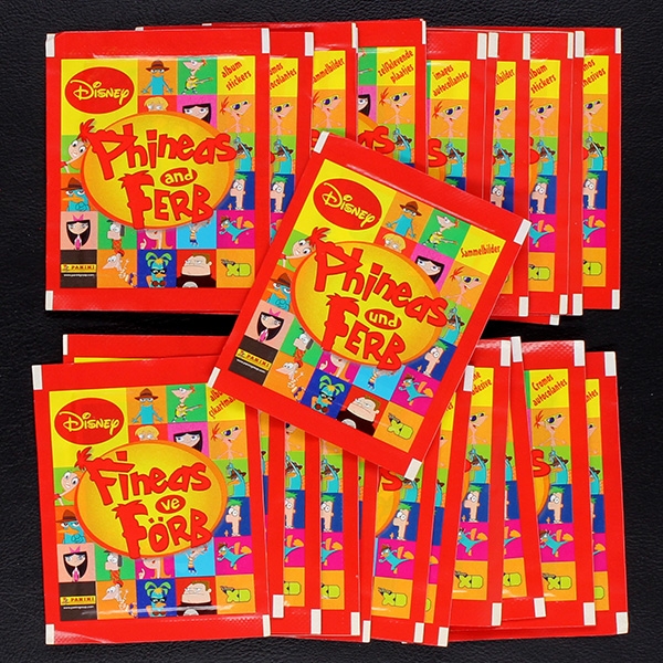 Pineas and Ferb Panini sticker bags