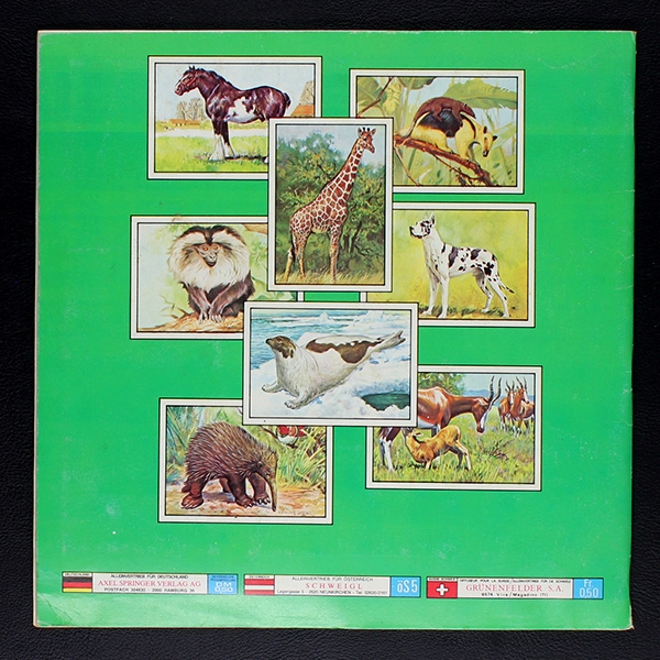 Säugetiere Panini Sticker Album komplett