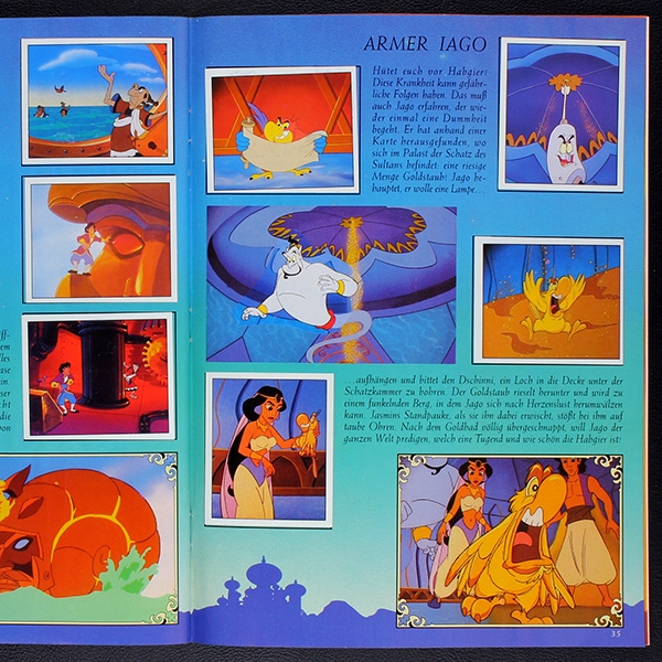 Aladdin Series Panini Sticker Album komplett