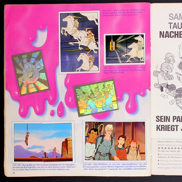 Ghostbusters Panini Sticker Album komplett
