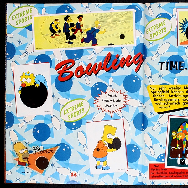 Simpsons 3 Panini Sticker Album komplett