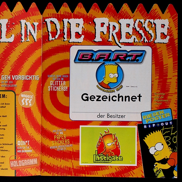 Simpsons 2 Panini Sticker Album komplett