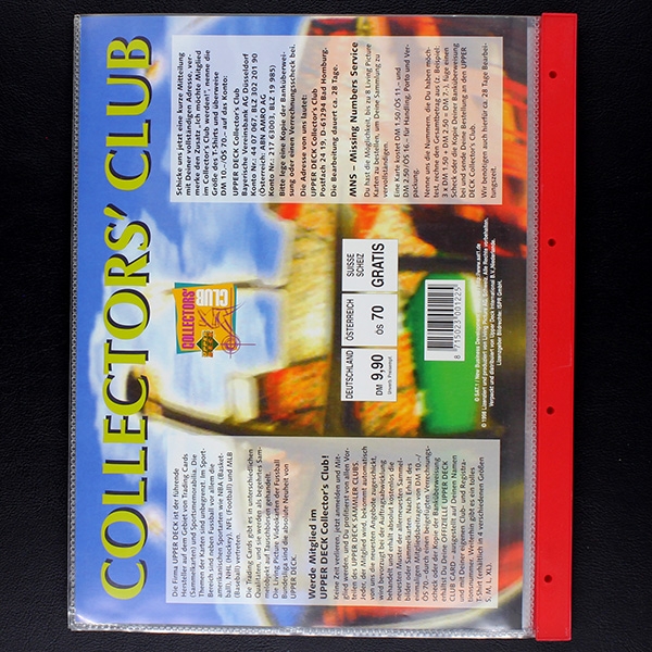 Living Pictures Fußball 98 Upper Deck Album komplett