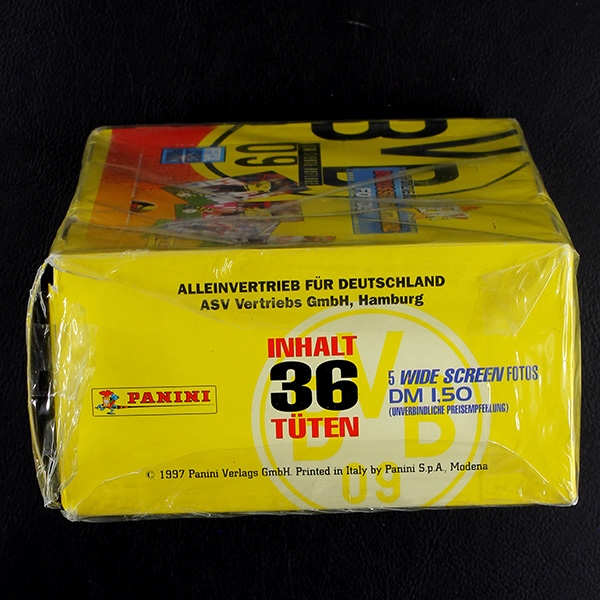 Borussia Dortmund 1997 Panini Box mit Foto Cards
