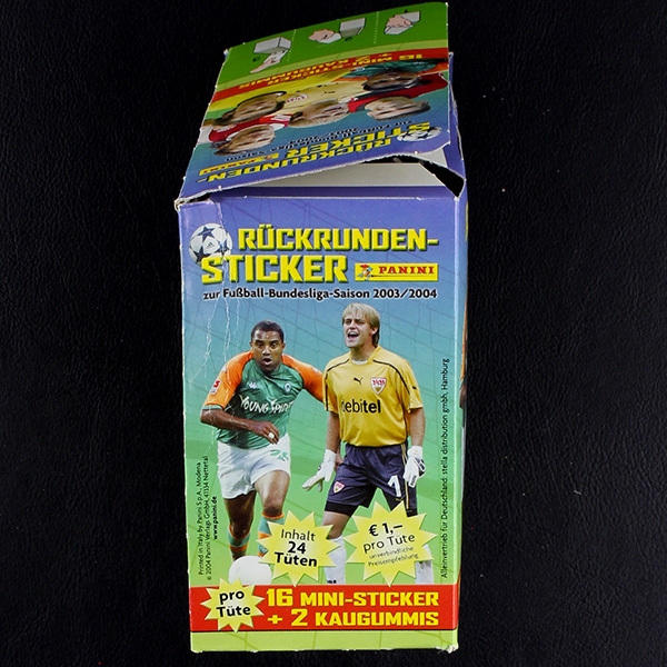 Fußball 2003 Rückrunden Sticker Panini Box - Pocket Version