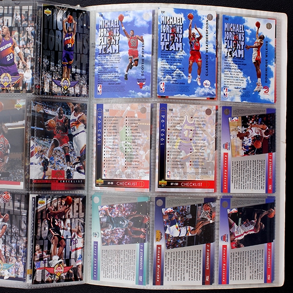 NBA Basketball 94 Upper Deck Ordner Trading Cards
