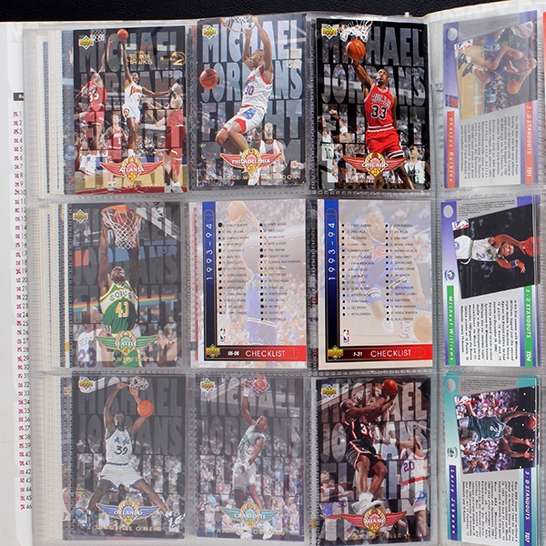 NBA Basketball 94 Upper Deck Ordner Trading Cards
