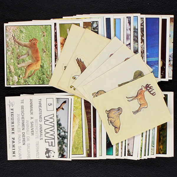 WWF Bedrohte Tierwelt Panini Sticker