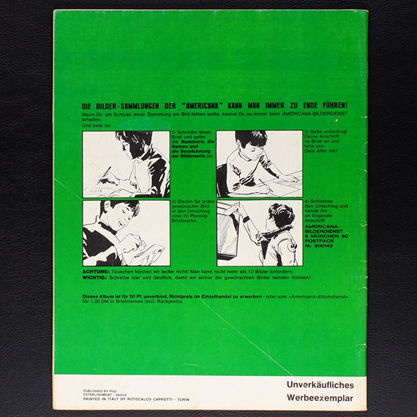 Polizei Americana Sticker Leeralbum