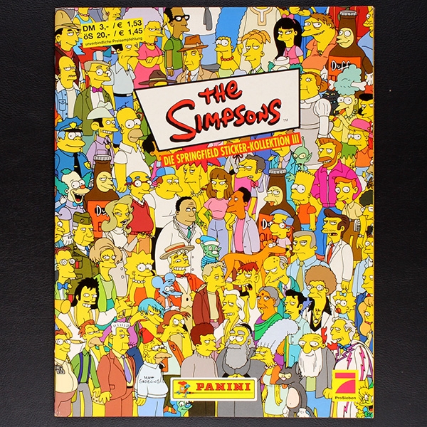 Simpsons 3 Panini Sticker Album