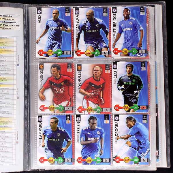 Champione League 2009 Panini Album mit 200 Trading Cards