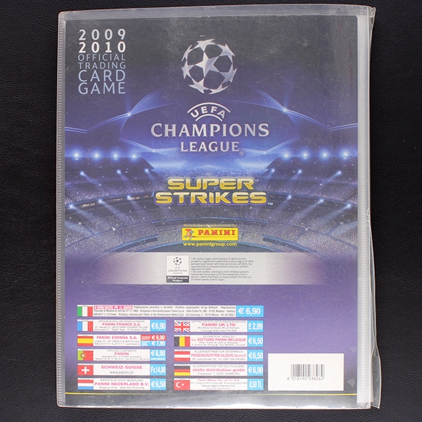 Champione League 2009 Panini Album mit 200 Trading Cards