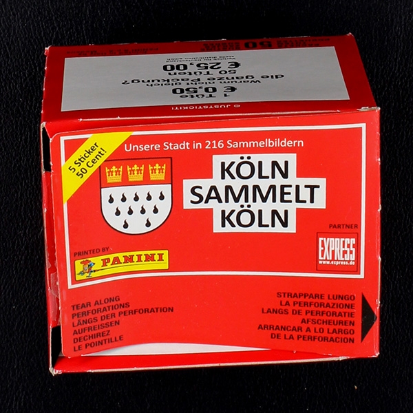 Köln Sammelt Panini box with 50 sticker bags