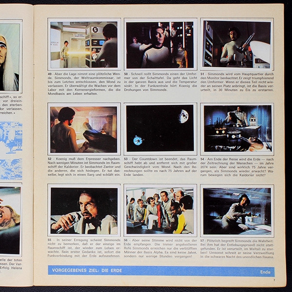 Space 1999 Panini Sticker Album komplett