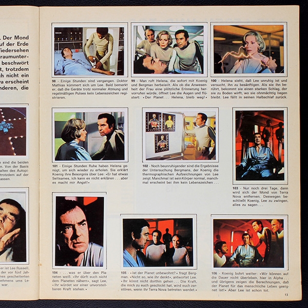 Space 1999 Panini Sticker Album komplett