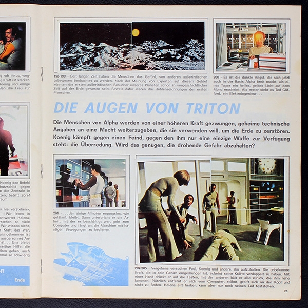 Space 1999 Panini Sticker Album komplett