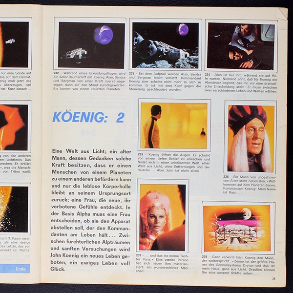 Space 1999 Panini Sticker Album komplett