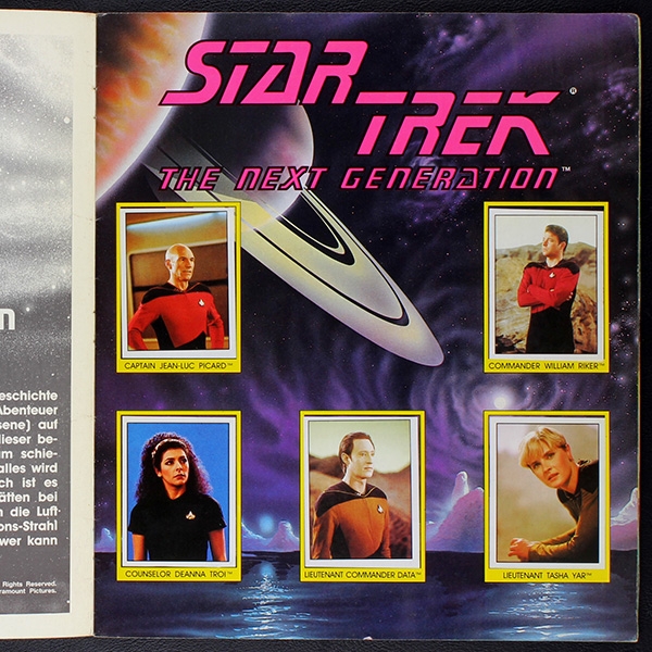 Star Trek TNG Panini Sticker Album komplett