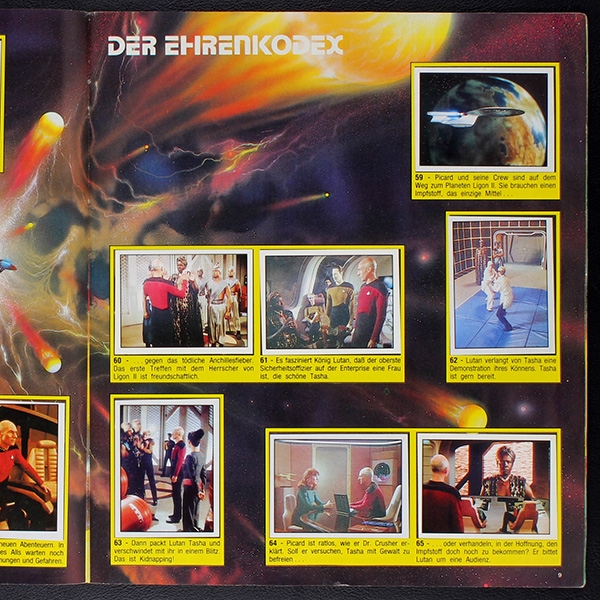 Star Trek TNG Panini Sticker Album komplett