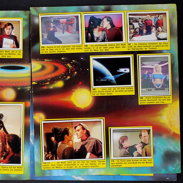 Star Trek TNG Panini Sticker Album komplett