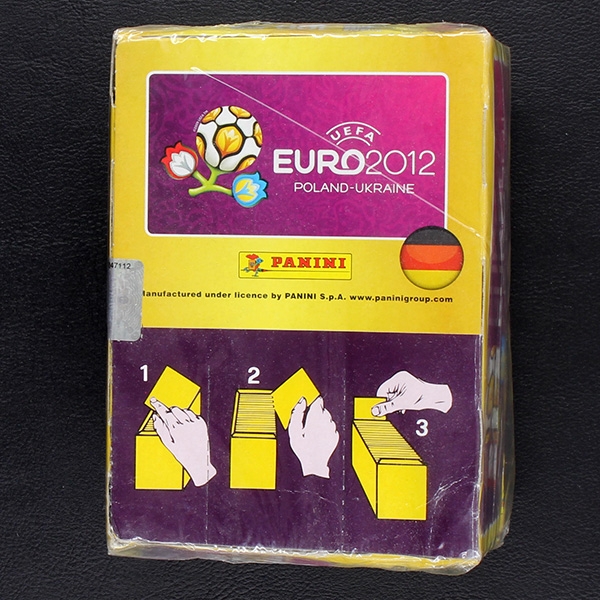 Euro 2012 Panini Box mit 50 Sticker Tüten