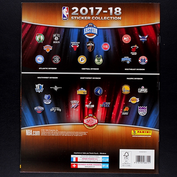NBA Basketball 2017 Panini Sticker Leeralbum