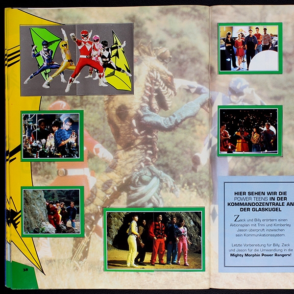 Power Ranger Merlin sticker album complete