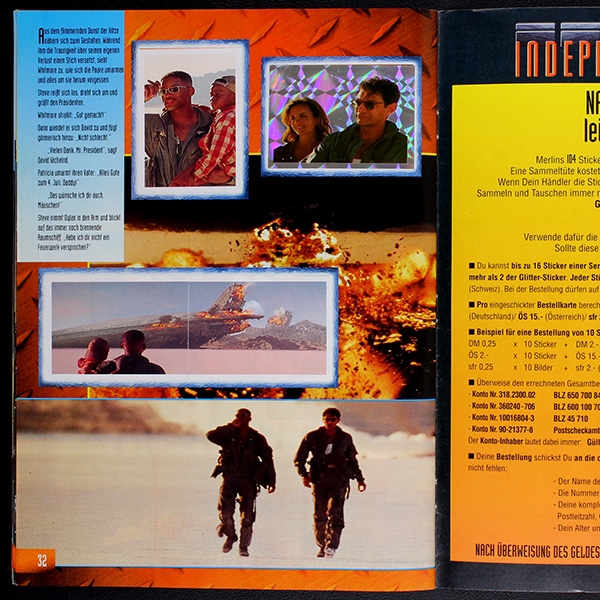 Independece Day Merlin Sticker Album komplett -16