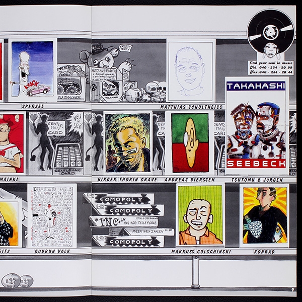 Comic Supermarkt Ehrlich Billig 1995 sticker album complete