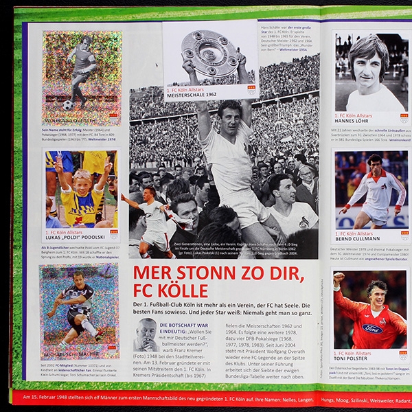 Köln sammelt Panini Juststickit Sticker Album komplett