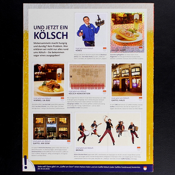 Köln sammelt Panini Juststickit Sticker Album komplett