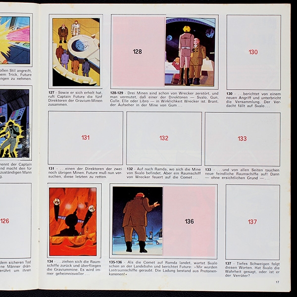 Captain Future Panini album with stickers - 40%