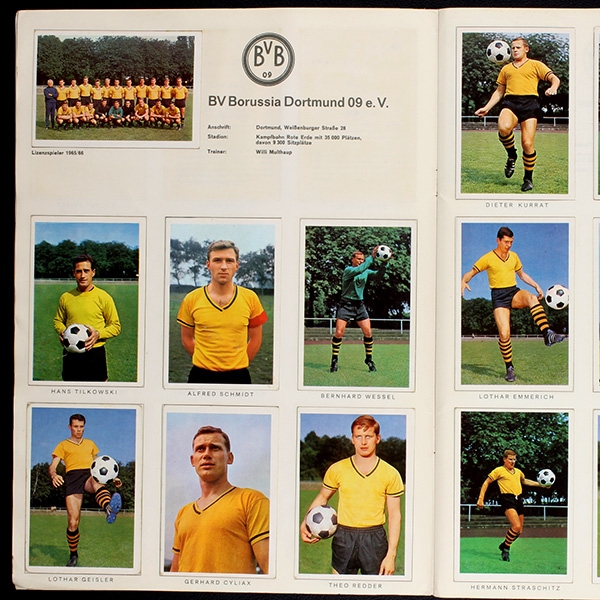 Bundesliga 65 Bergmann Album teilgefüllt