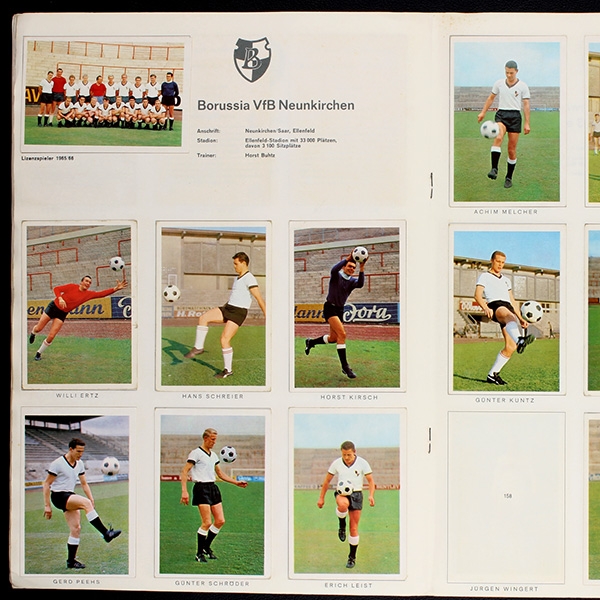 Bundesliga 65 Bergmann Album teilgefüllt
