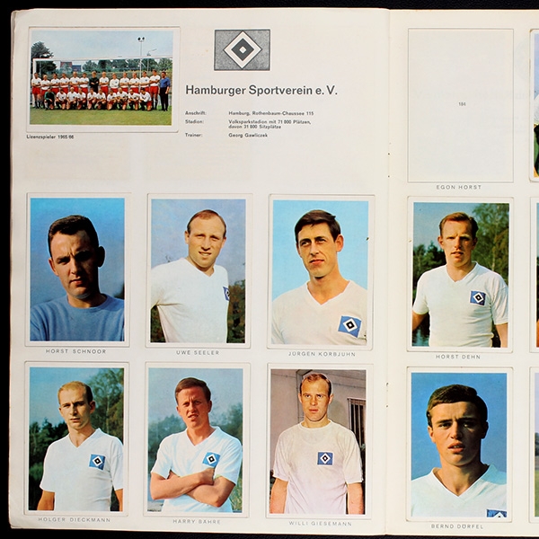 Bundesliga 65 Bergmann Album teilgefüllt